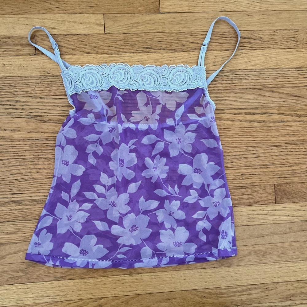 Barely there mesh cami top